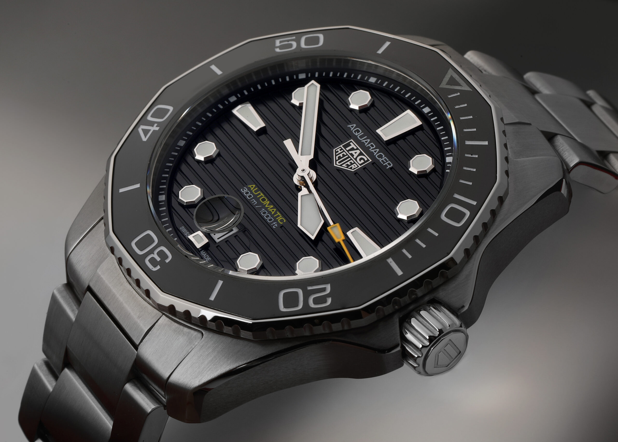 Tag Heuer Aquaracer Professional Steel Black Dial Mens Watch WBP201A