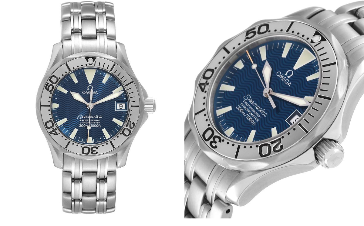 Omega Seamaster Midsize Jacques Mayol Blue Dial Steel Limited Edition Mens Watch 2554.80.00