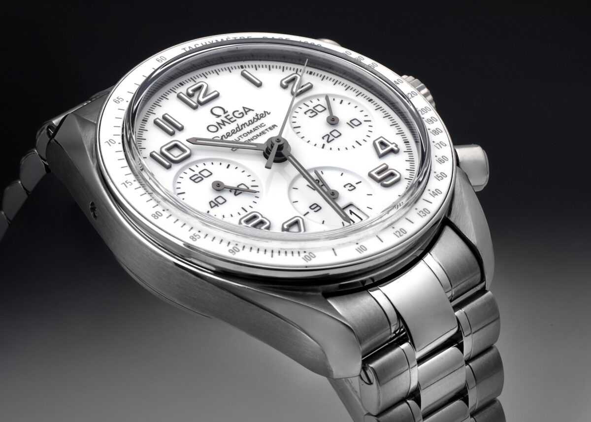 Omega Speedmaster 38 White Dial Mens Watch 324.30.38.40.04.001