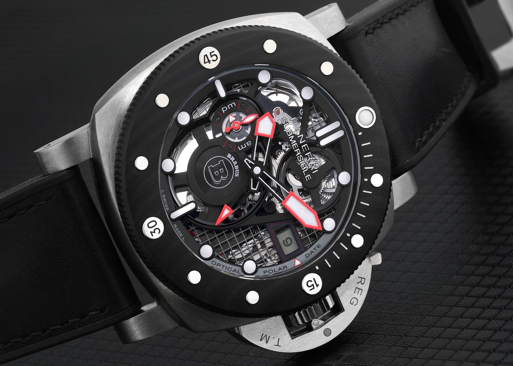 Panerai Submersible LE S Brabus Titanium Watch PAM01403