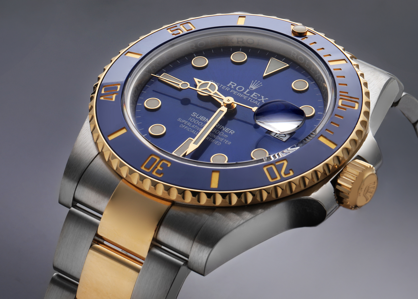 Rolex Submariner 41 Steel Yellow Gold Blue Dial Mens Watch 126613