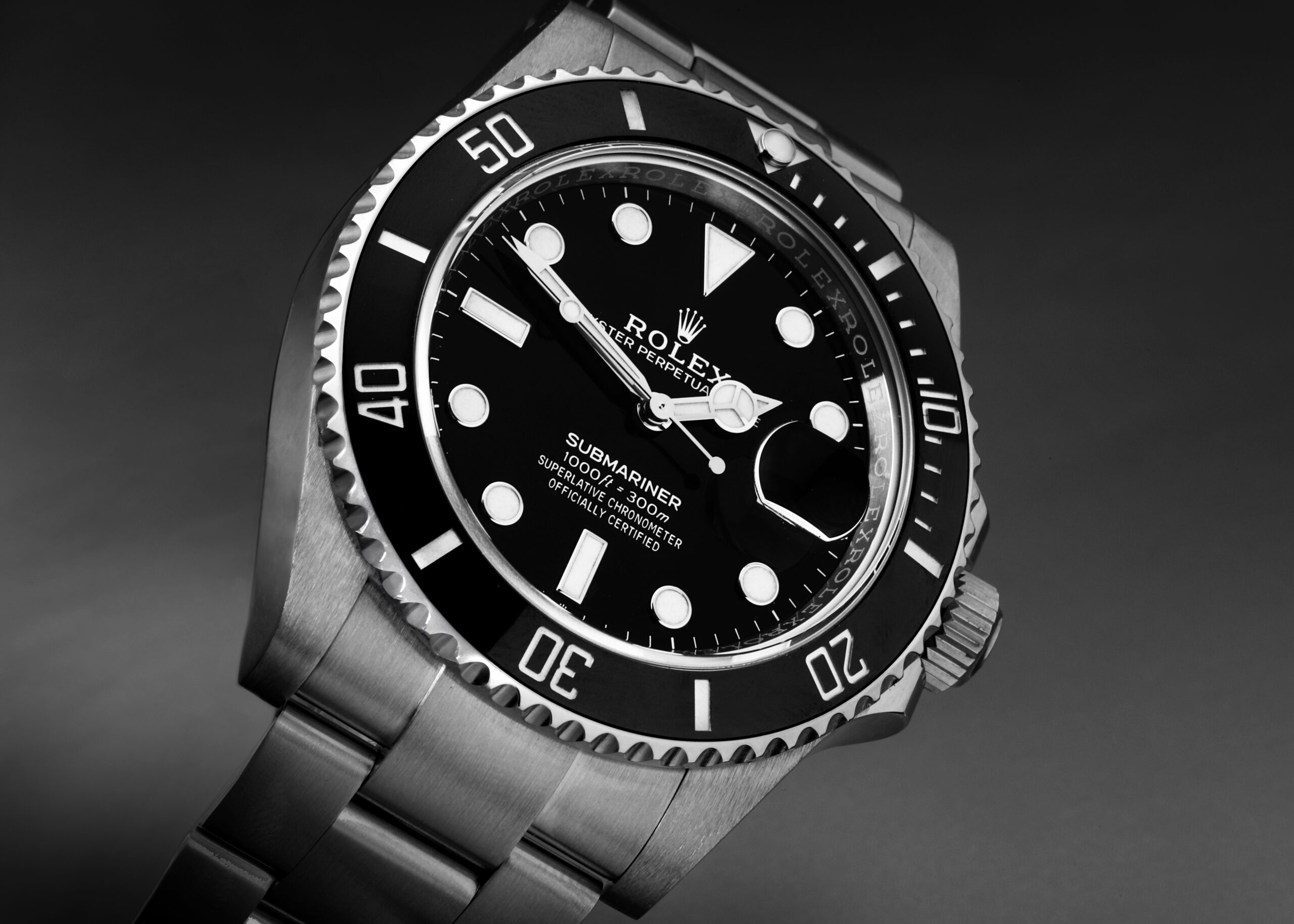 Rolex Submariner Black Dial Ceramic Bezel Steel Mens Watch 126610