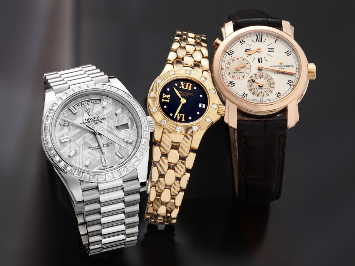 Rolex Day-Date, Patek Philippe Neptune, Vacheron Constantin Regulator