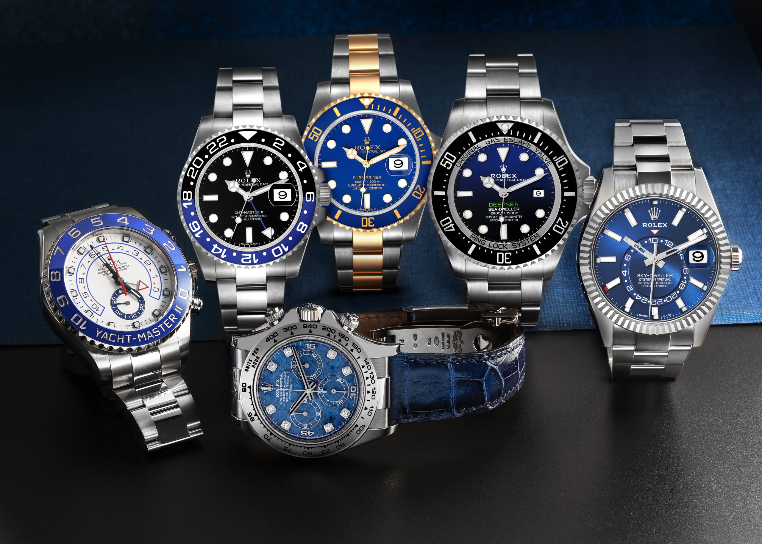 Rolex Sport Watches - Yachtmaster II, GMT-Master II, Submariner, Sea-Dweller, Sky-Dweller and Daytona