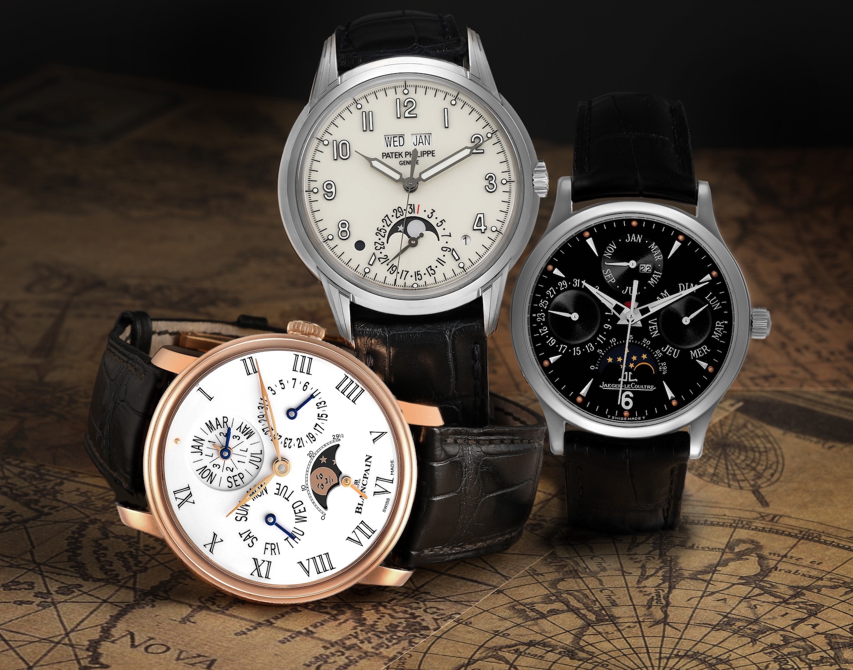 Perpetual Calendar Watches - Blancpain, Patek Philippe, and Jaeger LeCoultre