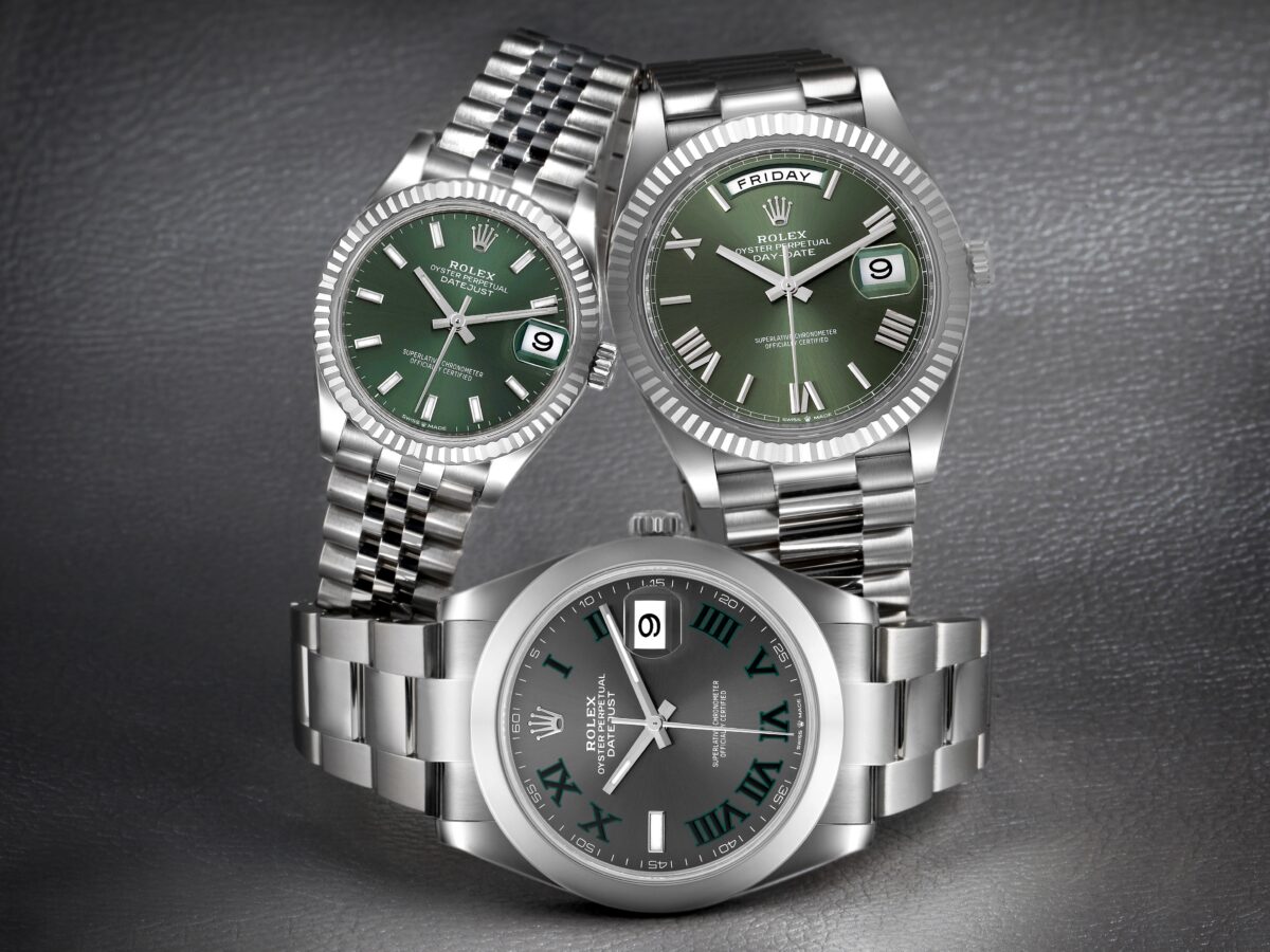Rolex Day-Date and Datejust Green Dial Watches