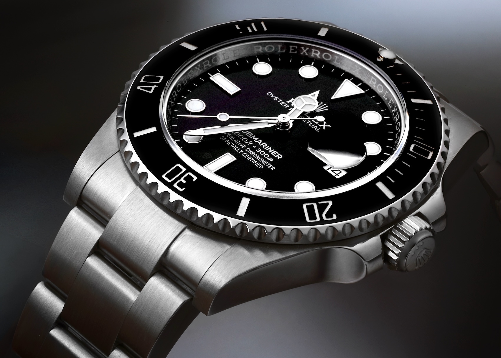Rolex Submariner Date 126610LN stainless steel luxury dive watch featuring a black dial and black Cerachrom bezel.