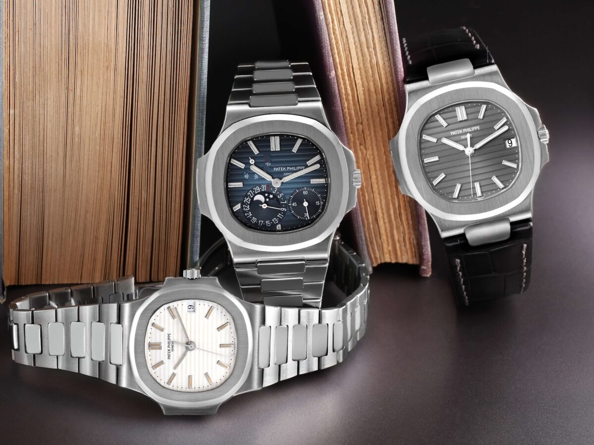 A curated collection of Patek Philippe Nautilus watches, representing the top tier of Swiss watchmaking in 2026.