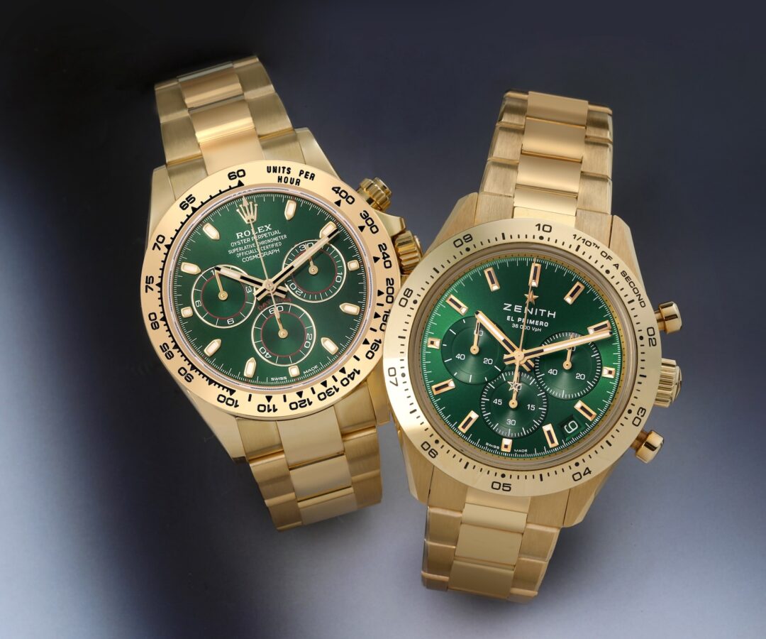 7 Yellow Gold and Green Watches Chasing the ‘John Mayer’ Crown